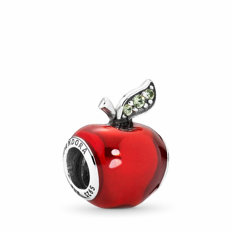 Pandora Disney Snow White's Red Apple Charm NZ, Sterling Silver (014827-ORV)